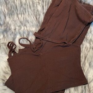 Reformation brown two piece set